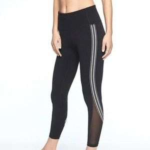 Athleta Black Side Tape Crop